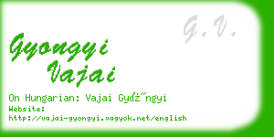 gyongyi vajai business card